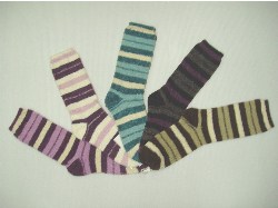 Stripe Suede sock