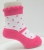 Lining design cotton baby polka dot socks