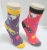 fuzzy yarn owl design cheap ankle socks