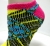 knitted fuzzy vivid color soft cosy sock