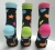 classlc black zany patterns anklet sock