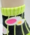 cheap colorful cotton ankle sock with striped cuff