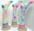 Paint traces pattern  knee high sock