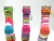 Colorful stripes anklet sock