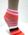 Double striped knit anklet socks