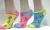 Colourful cute graphics liner socks