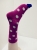 Polka dotted add lurex crew socks
