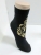 gold foil print socks