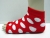 White polka dots anti slip yoga socks