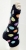 open 2 toe non-slip color sock
