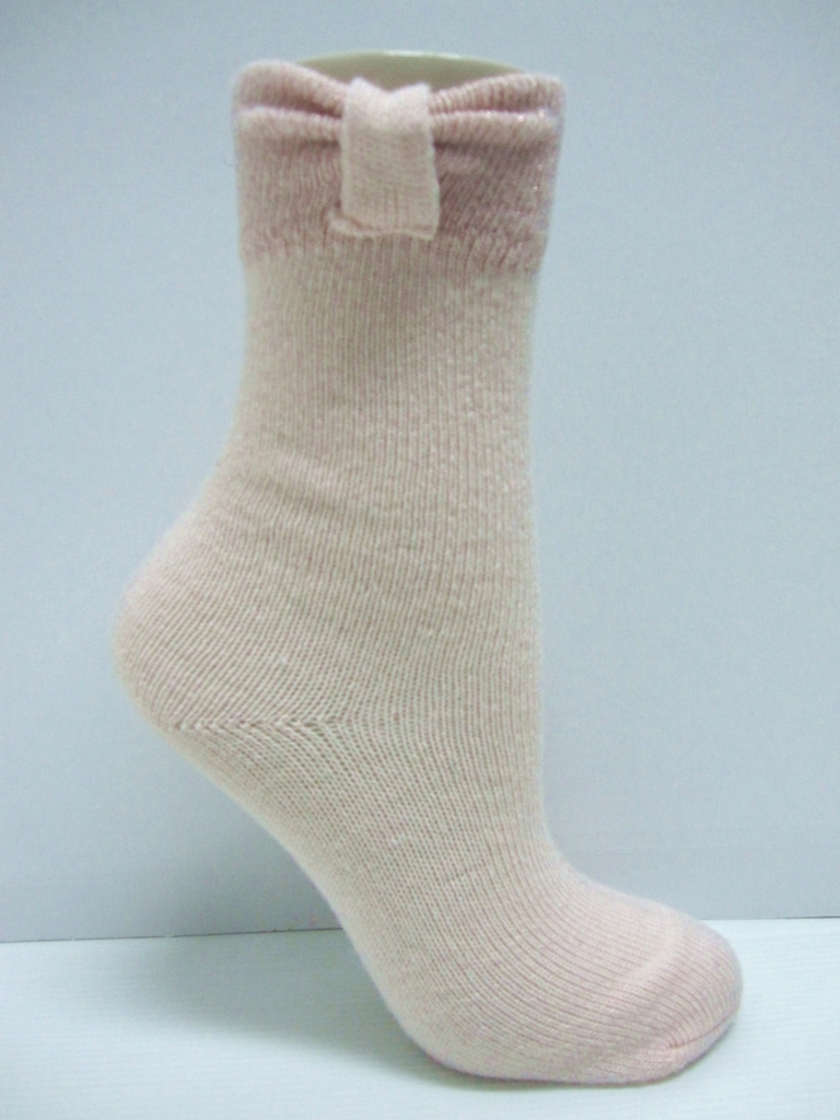merino wool socks with bow design