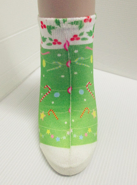 Transfer paper liner sock (Christmas)