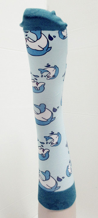 Transfer paper anklet sock(dolphin)