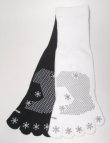 TOE SOCK WITH NON-SKID PRINT