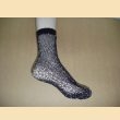 Lurex fishnet trouser sock