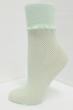 ladies fishnet colorful ankle sock