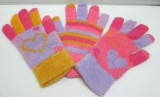 Love hit color fingers warm gloves