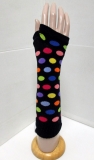 colorful polka arm warmers knitting pattern