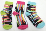 Colored plaid long socks kids