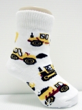Tool Cars Baby Boy socks with rubber soles