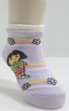 cute toddler sock with 2 layers cuff