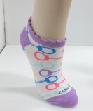 fancy colorful custom cheap crew socks in ruffle cuff