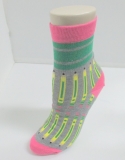 cute designed color ankle sock