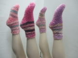 warm colorful fuzzy ankle socks