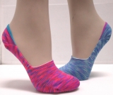 Space dye fashion teen girls no show socks