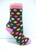 indoor polka dots sleep warm socks