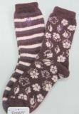 floral soft women ankle fuzzy sock