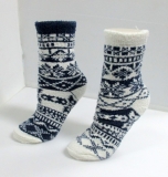 designed warm fuzzy ankle socks