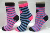 miss matched stripes anklet sock
