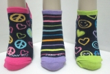 zany plh & stripes liner sock
