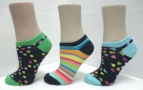 zany confetti liner sock
