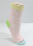 shining body colored cheap custom ankle socks