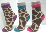 Warm comfortable color leopard socks