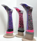 Custom woman leopard color laces anklet sock