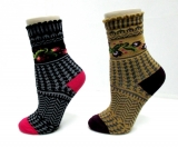 cozy cheap colorful knitting pattern ankle socks