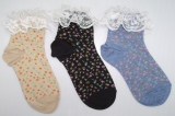 cut ladies lace sock