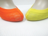 young girls bright color shoe liner socks