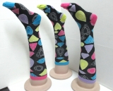 Colorful polygonal graphics knee high sock