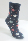 Polka dotted stars warm woman anklet socks