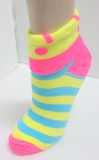 reversible vivid color happy design socks