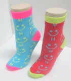 reversible custom vivid color happy socks