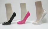 lace ladies fancy shoe liner socks
