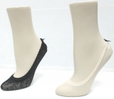 fancy soft cozy shoe liner socks for women