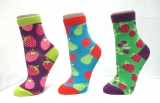 colorful patterned ankle socks