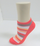colorful stripe custom liner socks