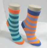 colorful striped ankle sock
